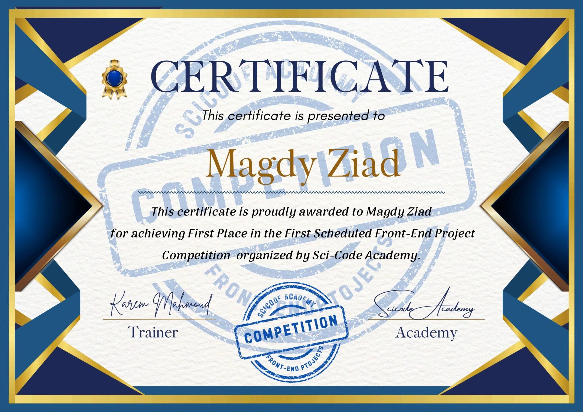 Front-End Development Certificate